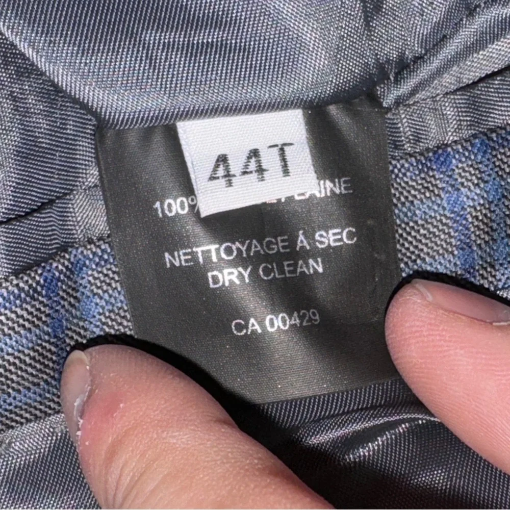 Peter Millar Crown Crafted Wool Blazer Windowpane Plaid Made in Canada - Picture 8 of 12